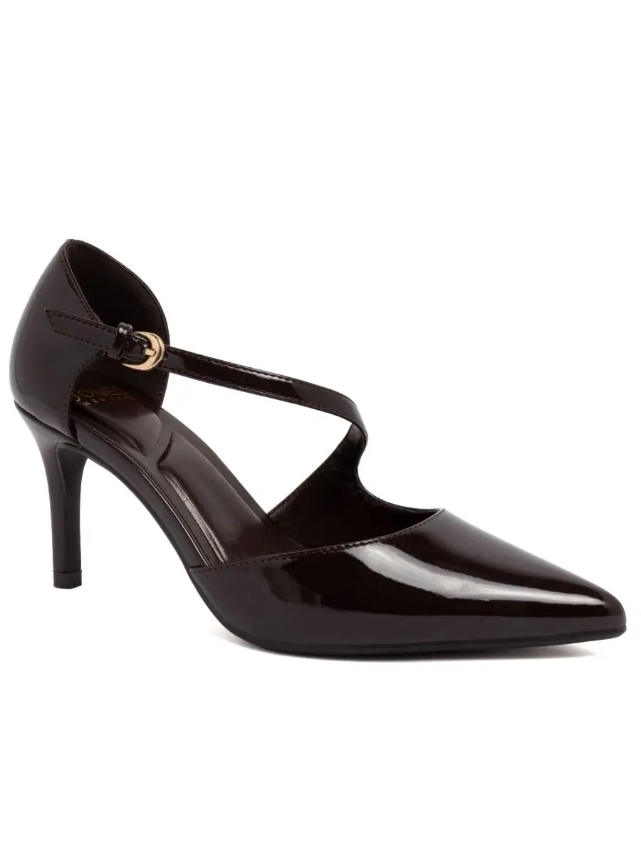 Туфли-лодочки Idolene Asymmetrical Pointed Toe Pumps Jones New York — изображение 1 из 5, коричневый