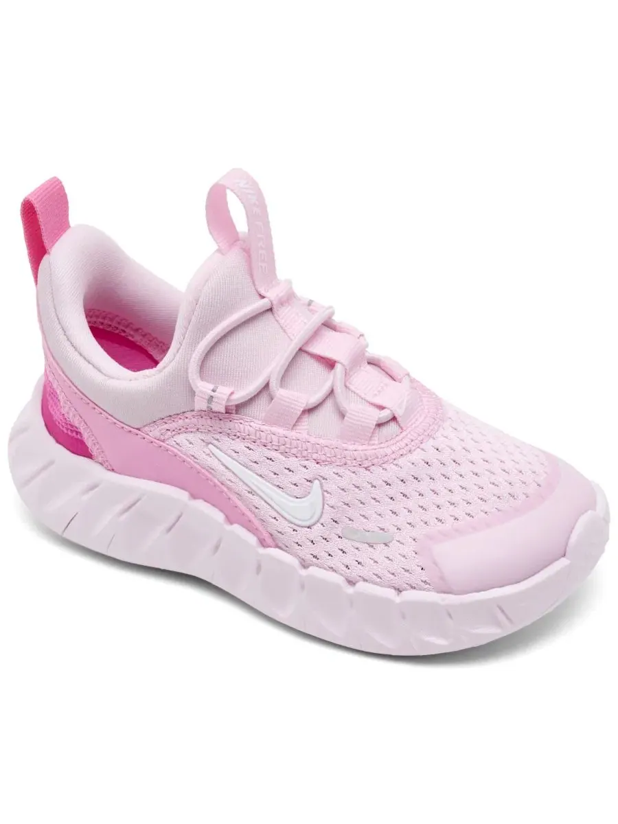 Кроссовки беговые с эластичной шнуровкой Nike Free Ride — изображение 1 из 6, розовый белый
