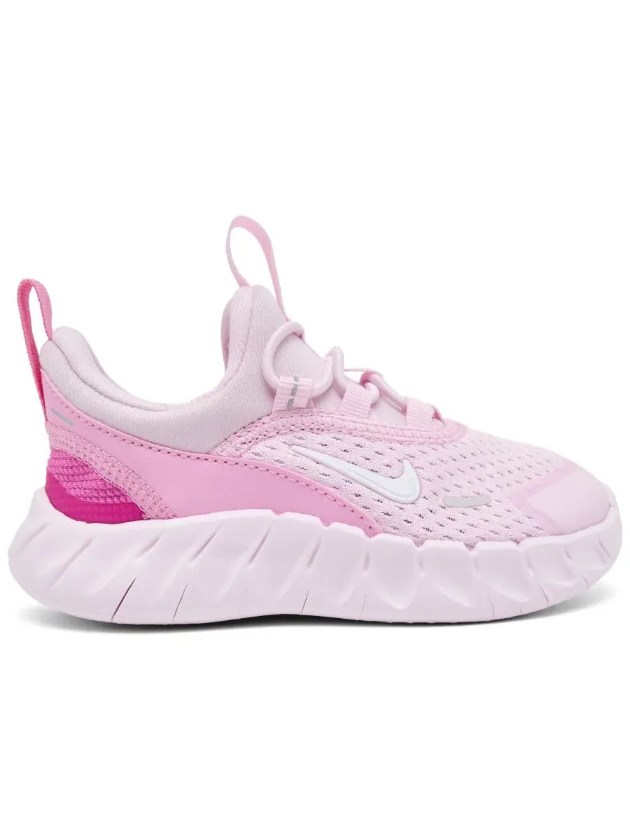 Кроссовки беговые с эластичной шнуровкой Nike Free Ride — изображение 2 из 6, розовый белый