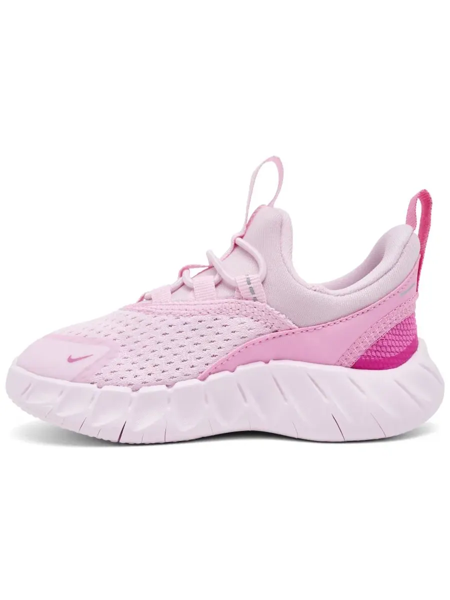 Кроссовки беговые с эластичной шнуровкой Nike Free Ride — изображение 3 из 6, розовый белый