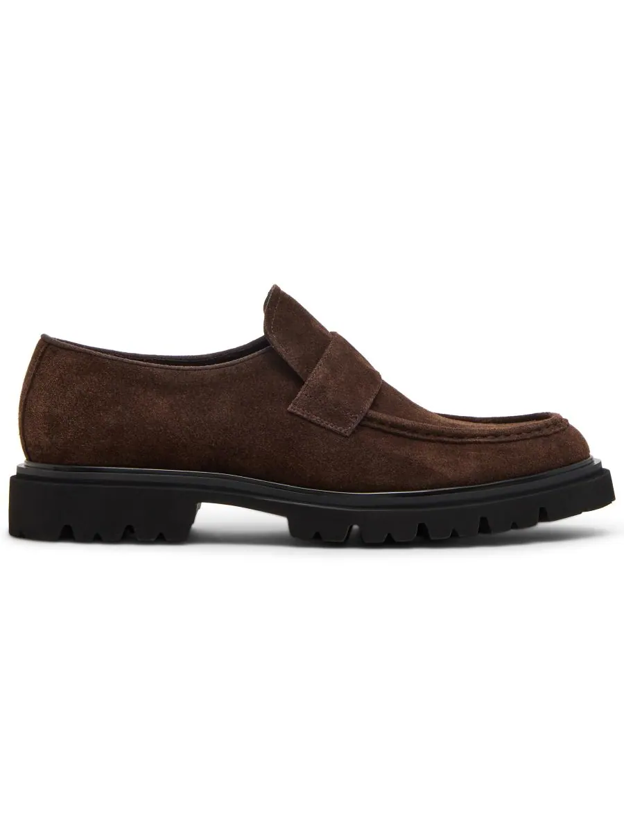 Мужские лоферы Riker с закругленным носком Steve Madden — изображение 2 из 7, коричневый