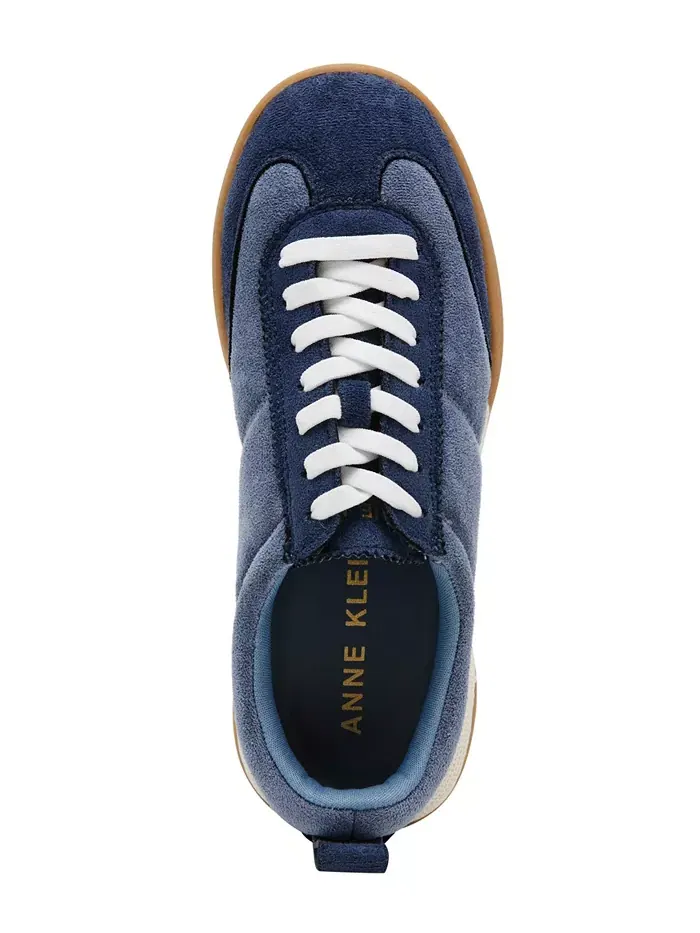 Женские кроссовки Westside Low Profile на шнуровке в ретро-стиле Anne Klein — изображение 4 из 7, синий мульти