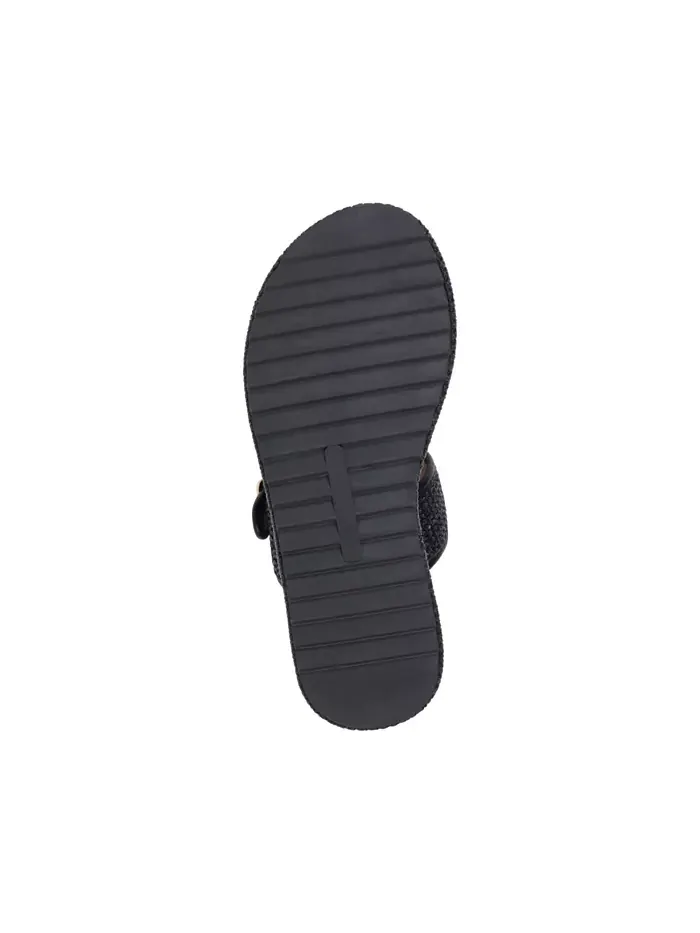 Женские сандалии Lorena на платформе с переплетенными двойными ремешками GC Shoes — изображение 5 из 5, черный