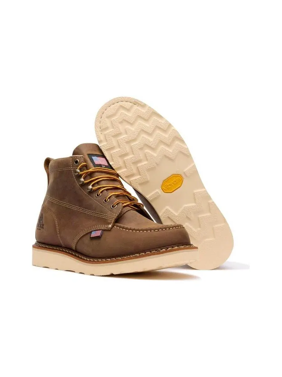 Ботинки рабочие кожаные Heritage 32 Work Leather ROCKY — изображение 3 из 7, коричневый