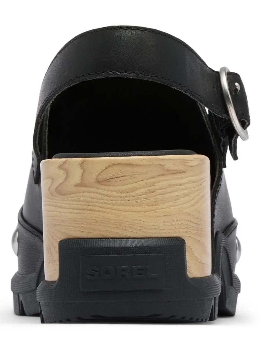 Женские сабо на каблуке с ремешком Roamin Slingback Sorel — изображение 3 из 9, черный/черный