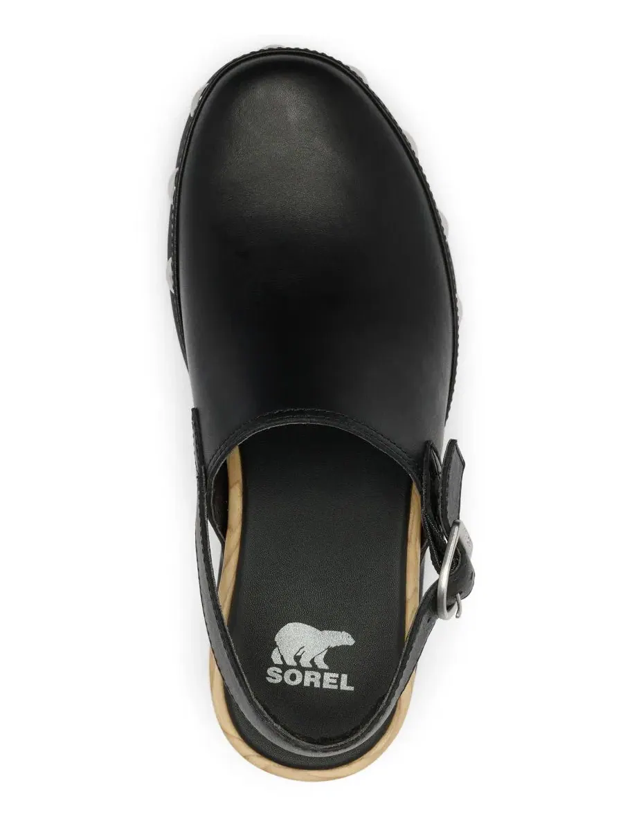 Женские сабо на каблуке с ремешком Roamin Slingback Sorel — изображение 4 из 9, черный/черный