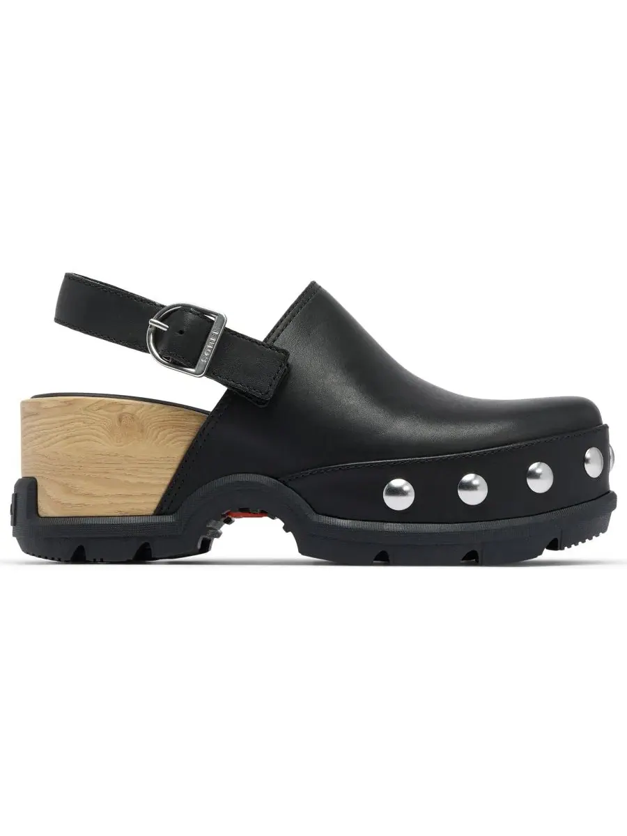 Женские сабо на каблуке с ремешком Roamin Slingback Sorel — изображение 6 из 9, черный/черный