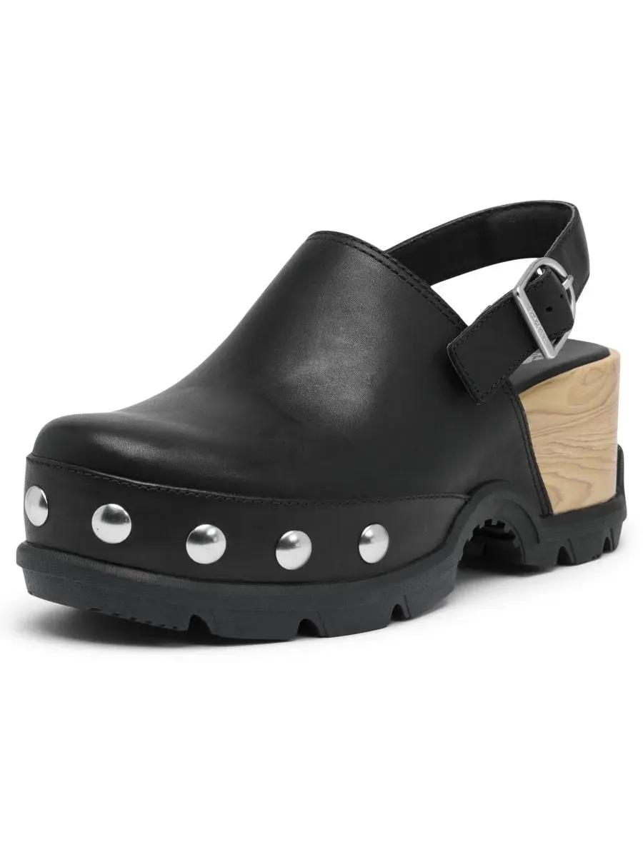 Женские сабо на каблуке с ремешком Roamin Slingback Sorel — изображение 7 из 9, черный/черный