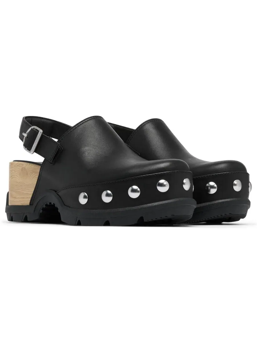 Женские сабо на каблуке с ремешком Roamin Slingback Sorel — изображение 8 из 9, черный/черный