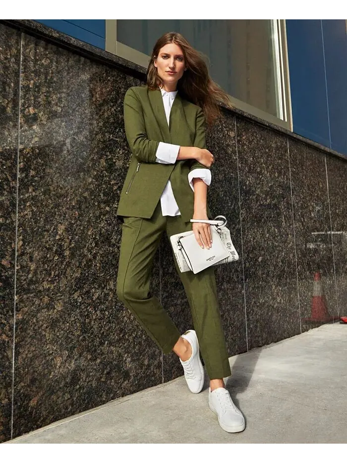 Женские кожаные кроссовки Kam на шнуровке Kenneth Cole New York — изображение 3 из 6, белый