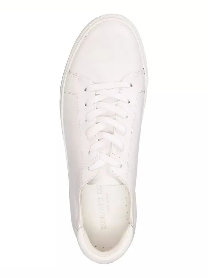 Женские кожаные кроссовки Kam на шнуровке Kenneth Cole New York — изображение 5 из 6, белый