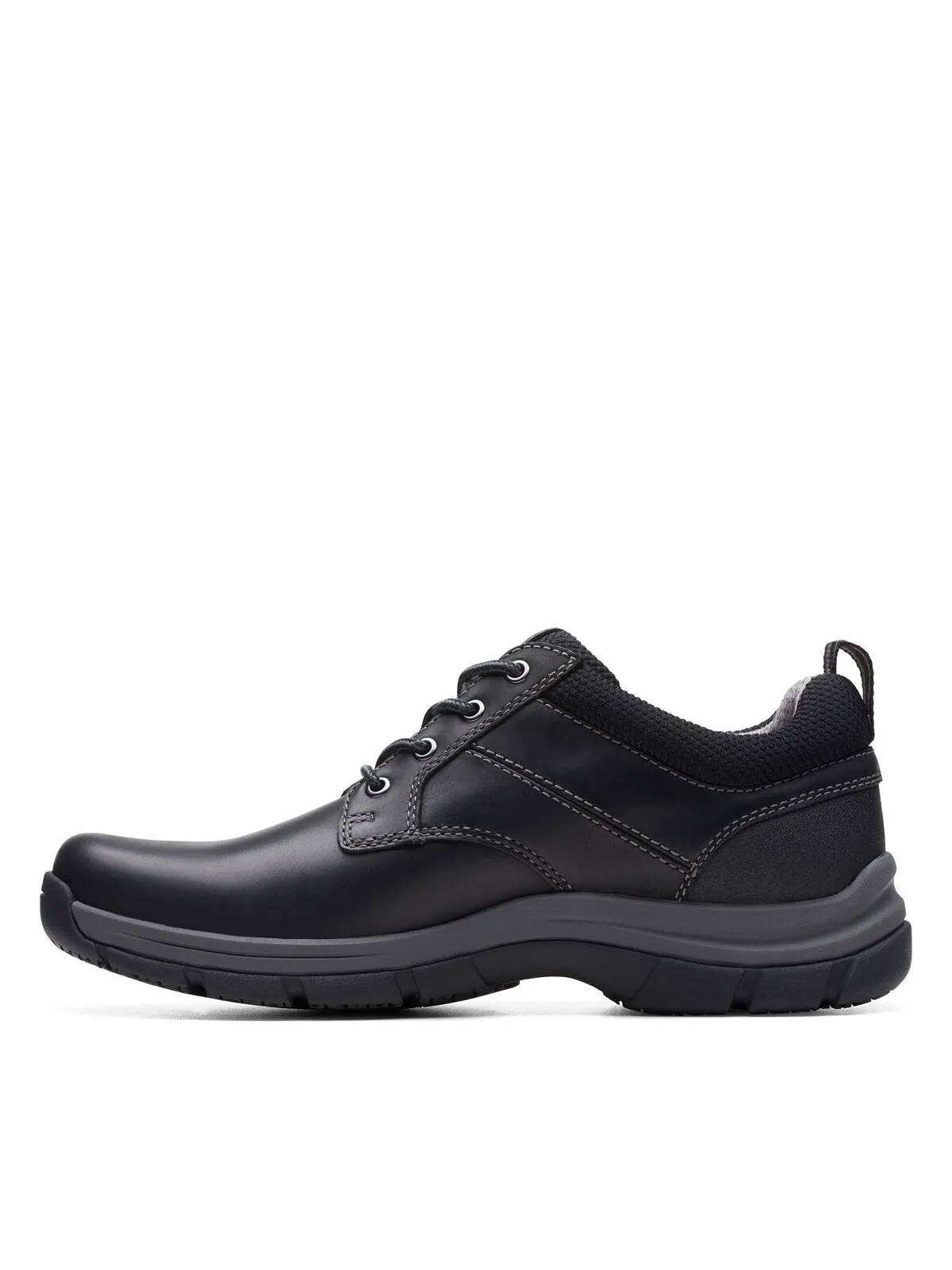 Туфли мужские Clarks Walpath кожаные низкие на шнуровке — изображение 5 из 7, черный
