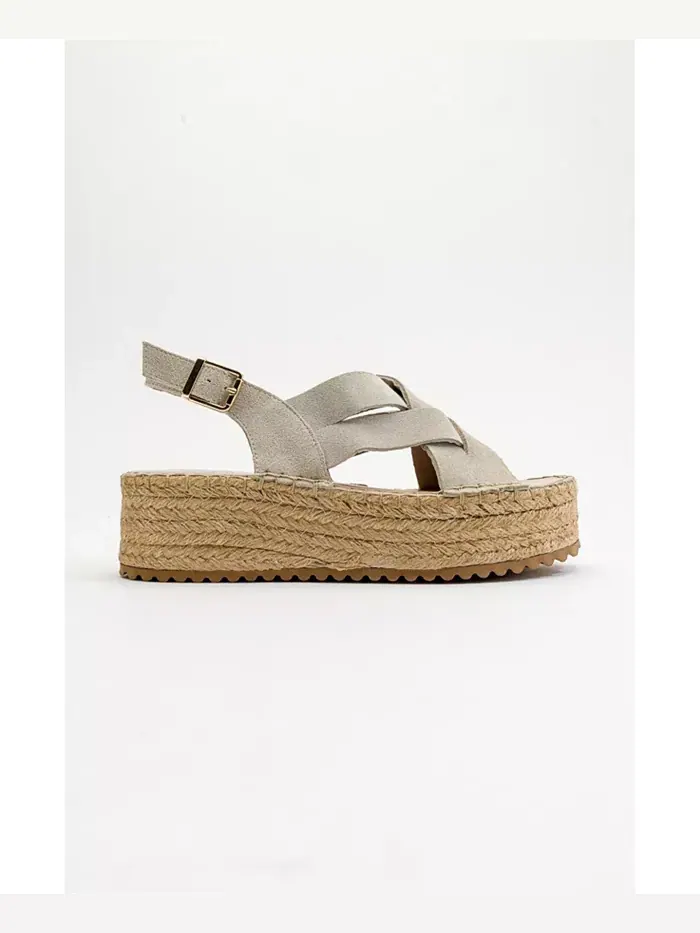 Сандалии на платформе Lontano из замши (женские) Forever & Always Shoes — изображение 6 из 6, бежевый