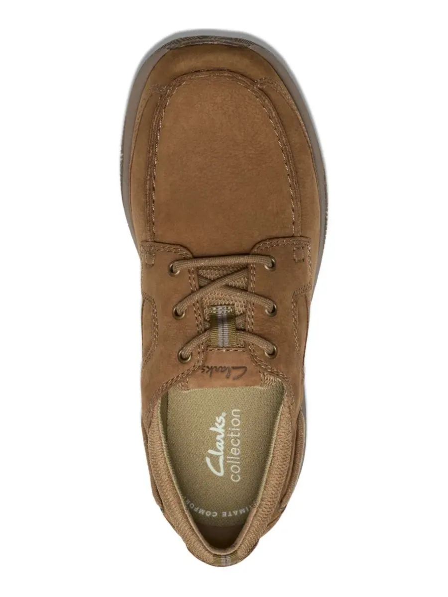 Туфли мужские Clarks Sailview на шнуровке, кожаные — изображение 4 из 6, песочный