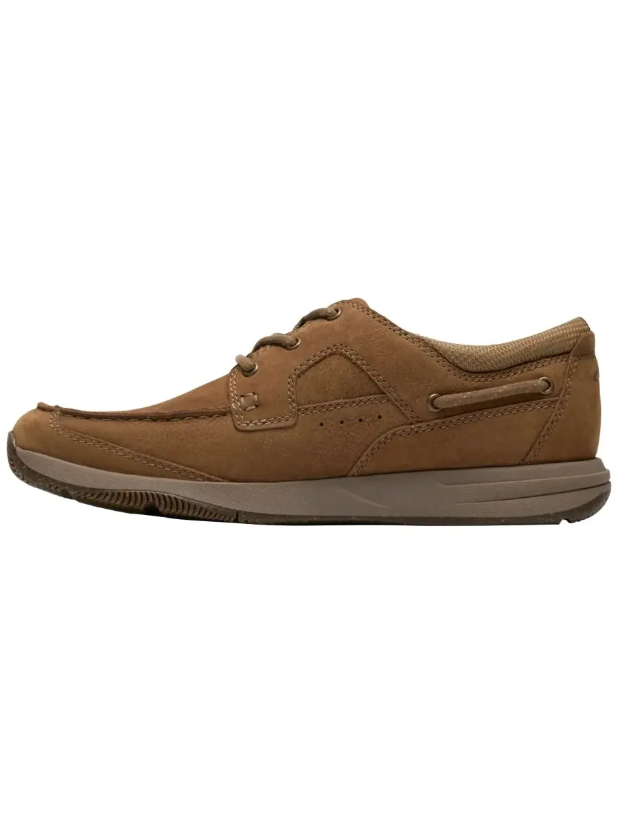 Туфли мужские Clarks Sailview на шнуровке, кожаные — изображение 6 из 6, песочный