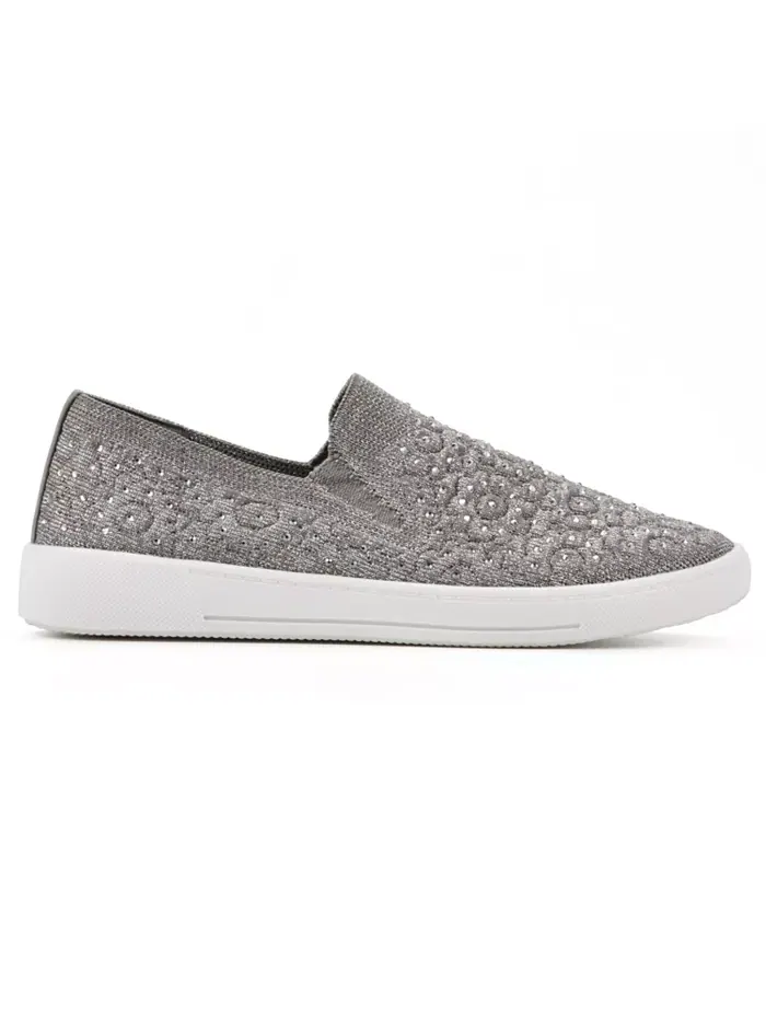 Женские слипоны Unit Slip On White Mountain — изображение 2 из 6, серебристый