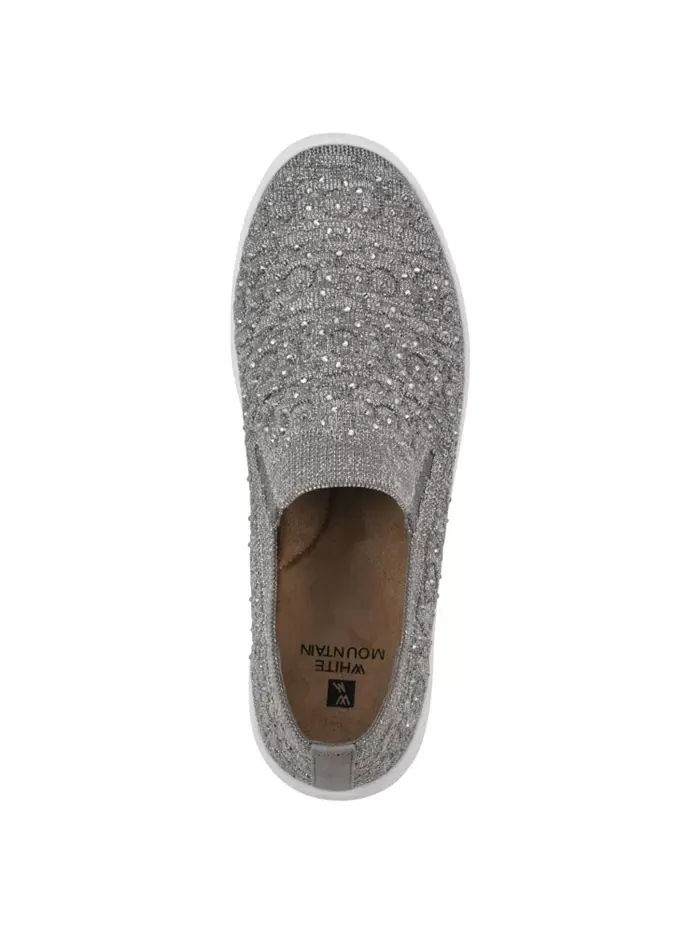 Женские слипоны Unit Slip On White Mountain — изображение 4 из 6, серебристый