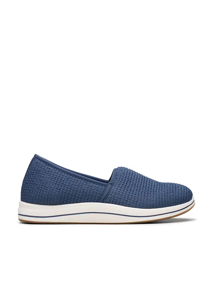 Слипоны женские Clarks Cloudsteppers Breeze Stretch — изображение 2 из 7, темно-синий