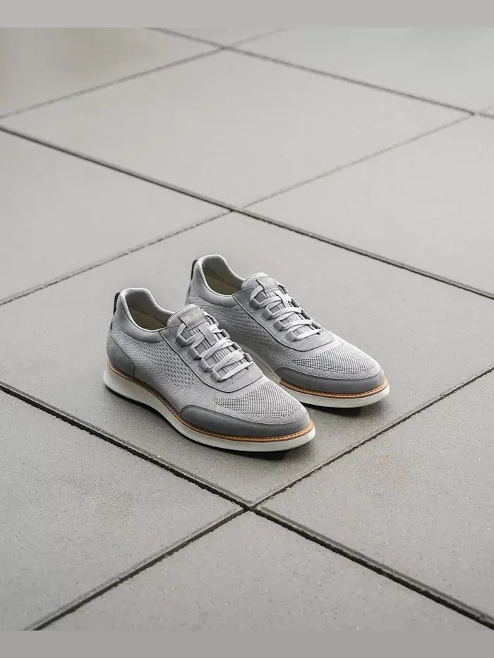 Мужские эластичные слипоны Launch Knit на шнурках Florsheim — изображение 3 из 8, серый