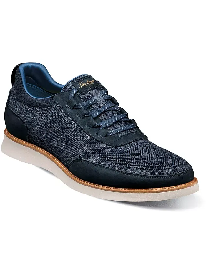 Мужские эластичные слипоны Launch Knit на шнурках Florsheim — изображение 1 из 8, темно-синий