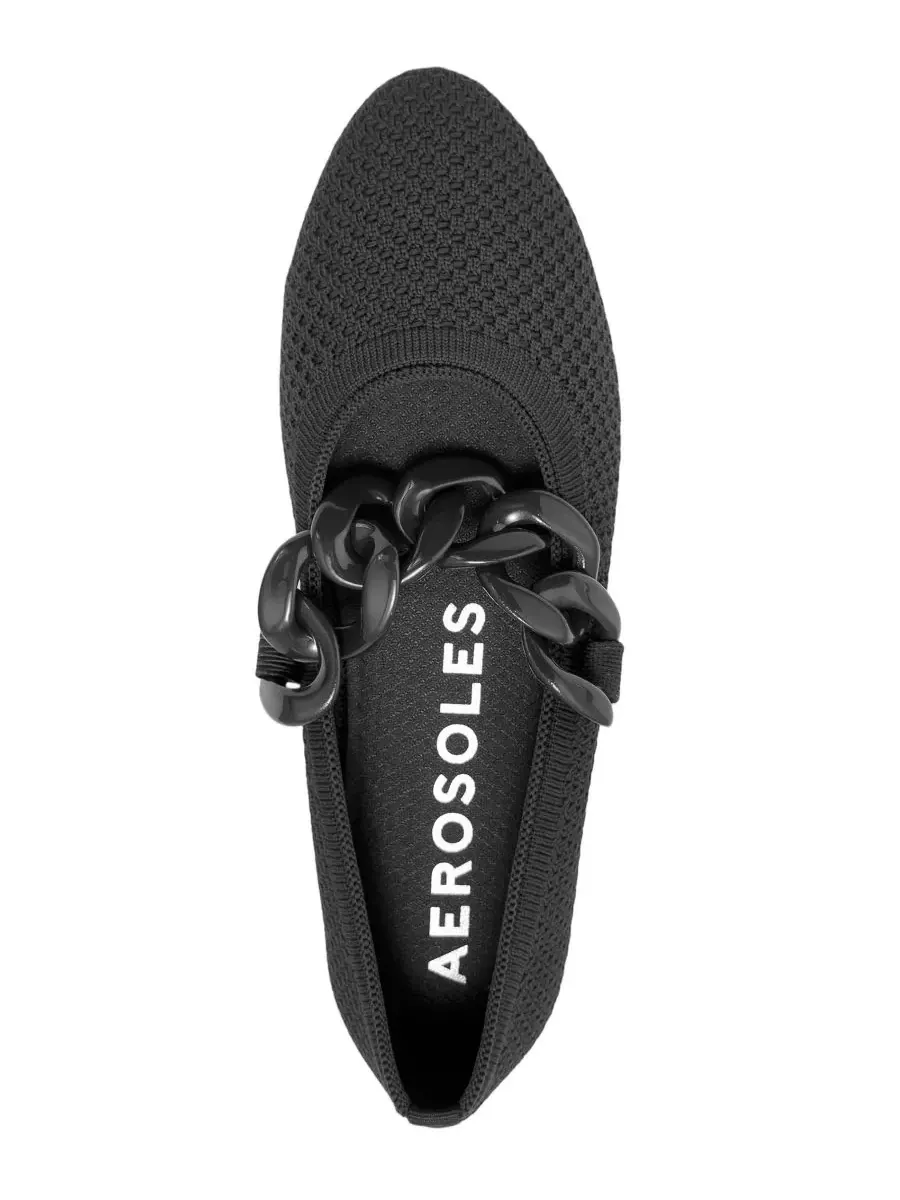 Женские вязаные балетки Alanisette без шнурков Aerosoles — изображение 4 из 6, черный