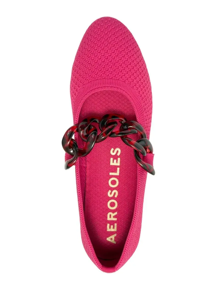 Женские вязаные балетки Alanisette без шнурков Aerosoles — изображение 4 из 6, маджента