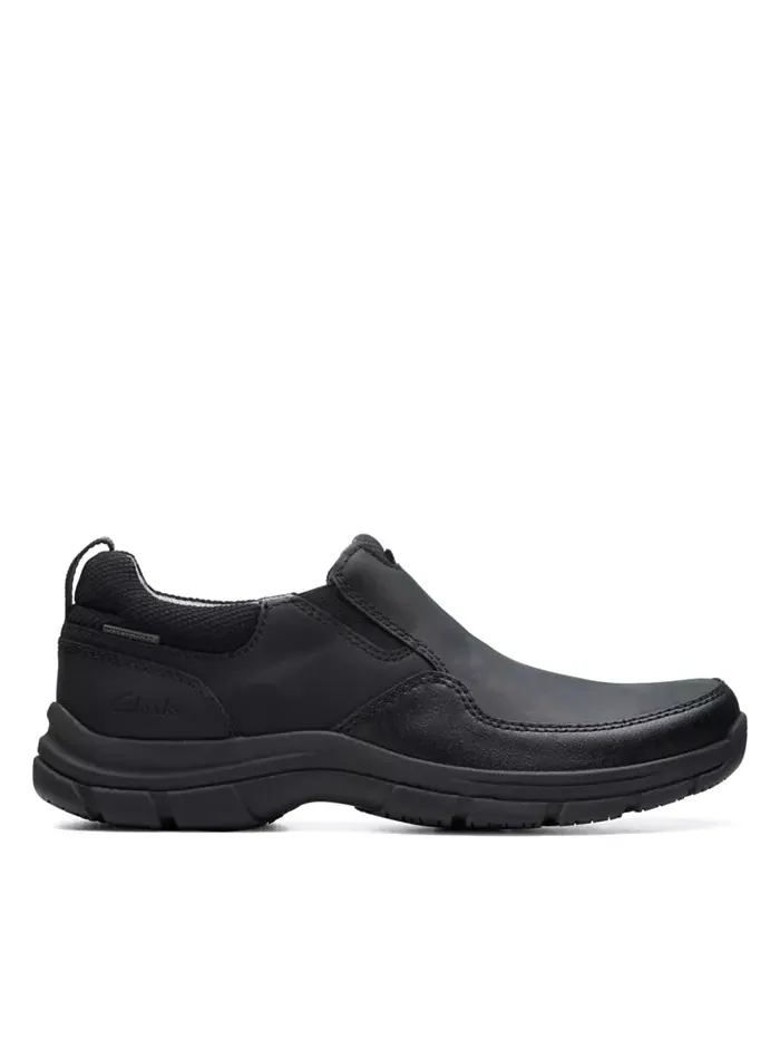 Слипоны мужские Clarks Walpath Step, кожаные — изображение 2 из 7, черный