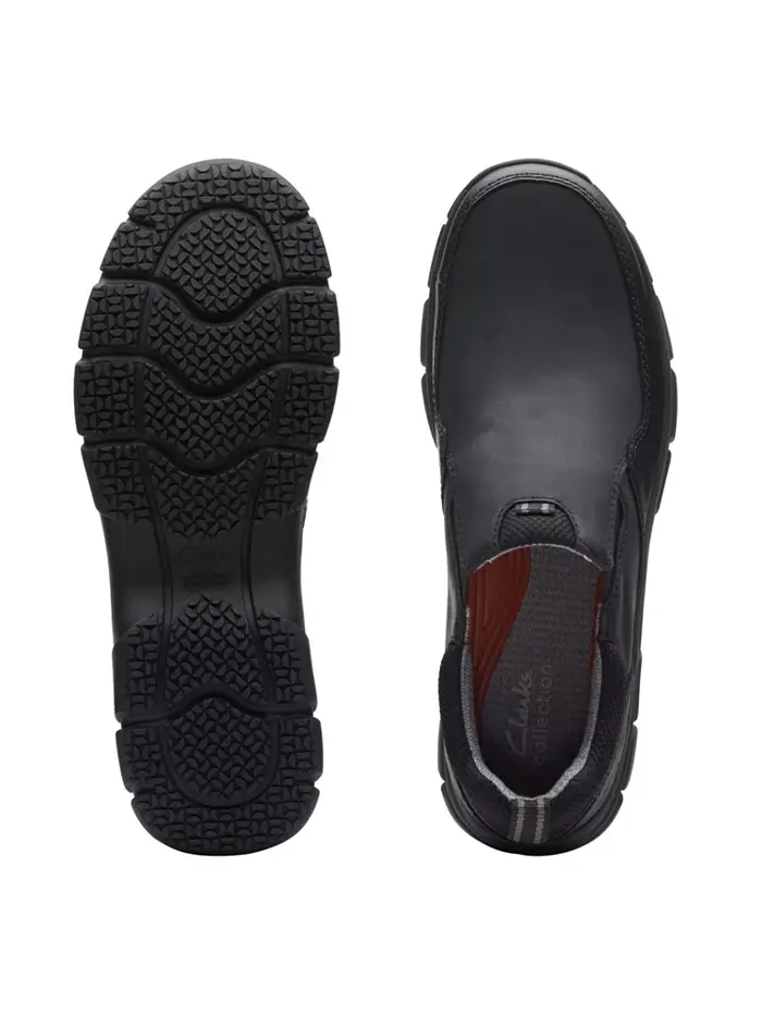 Слипоны мужские Clarks Walpath Step, кожаные — изображение 4 из 7, черный
