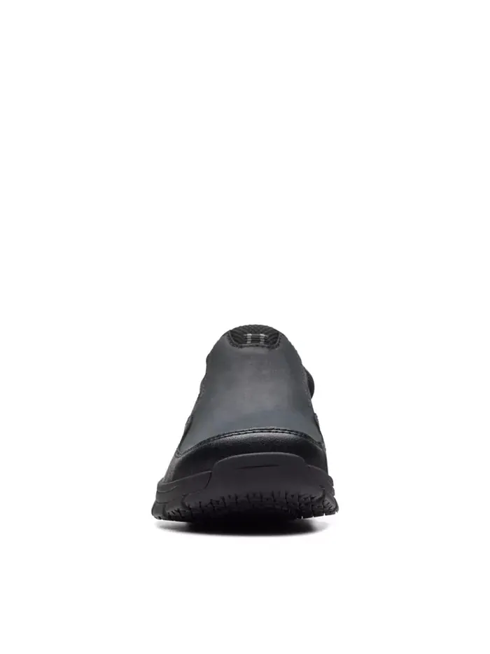 Слипоны мужские Clarks Walpath Step, кожаные — изображение 5 из 7, черный