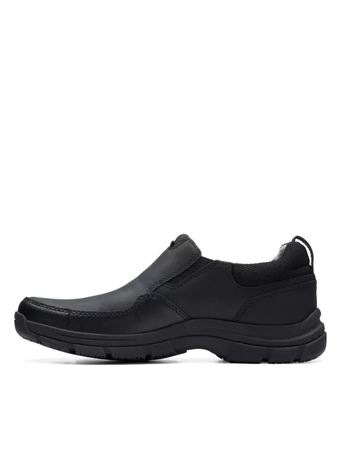 Слипоны мужские Clarks Walpath Step, кожаные — изображение 6 из 7, черный