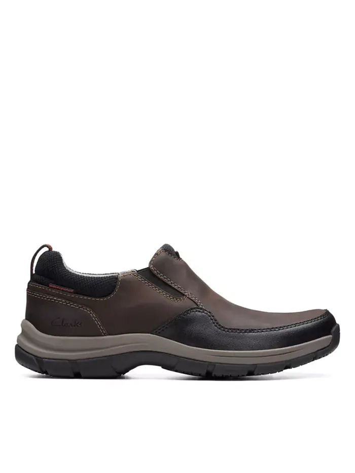 Слипоны мужские Clarks Walpath Step, кожаные — изображение 2 из 7, коричневый