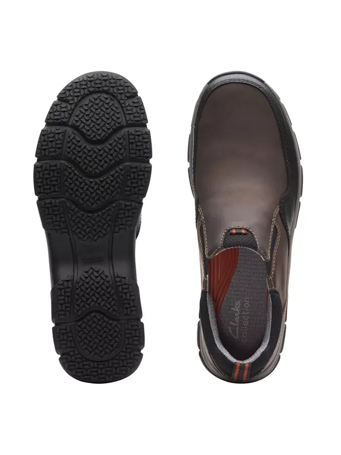 Слипоны мужские Clarks Walpath Step, кожаные — изображение 4 из 7, коричневый