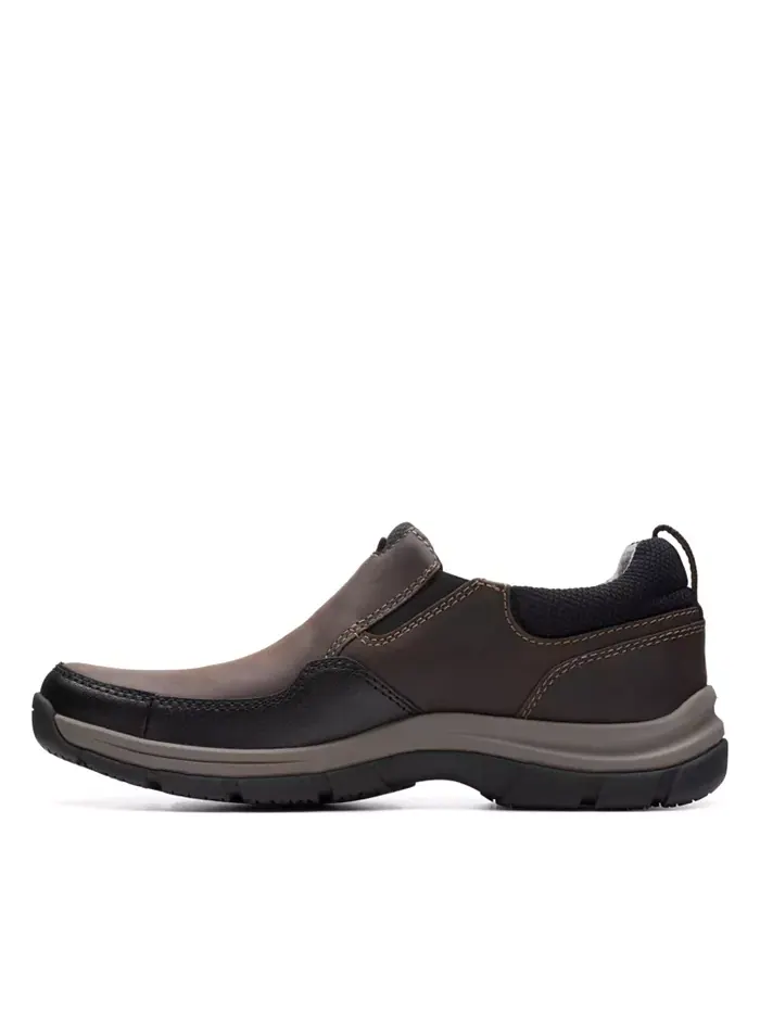 Слипоны мужские Clarks Walpath Step, кожаные — изображение 6 из 7, коричневый