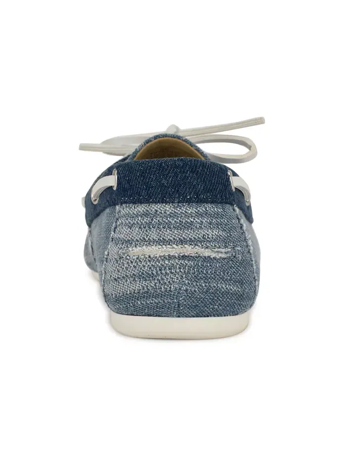 Женские яхтенные слипоны Boat Shoes Nine West — изображение 3 из 5, синий джинсовый синий