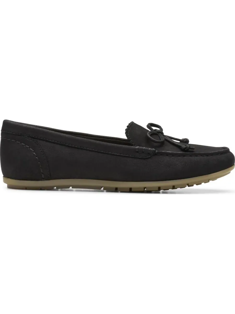 Женские балетки Elliotte Sail без шнурков Clarks — изображение 2 из 6, черный