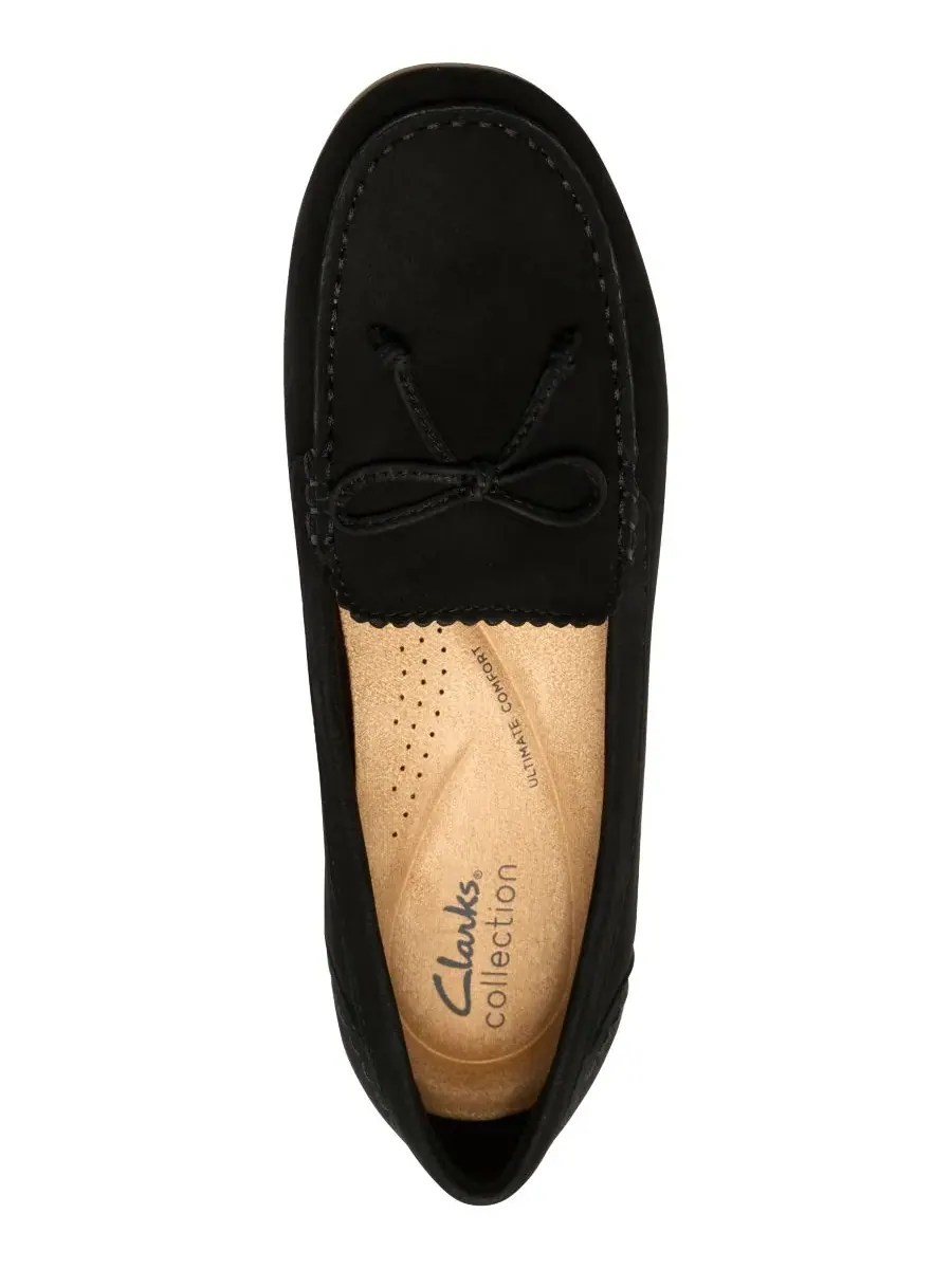 Женские балетки Elliotte Sail без шнурков Clarks — изображение 4 из 6, черный