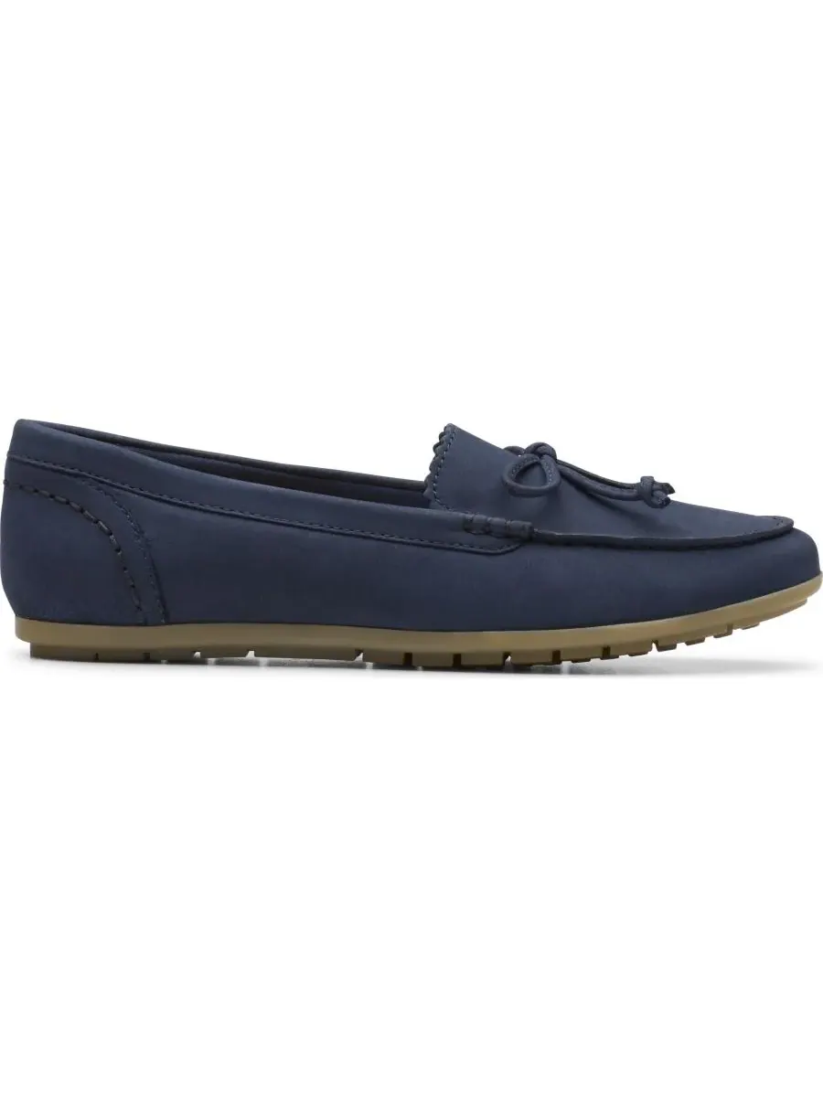Балетки Clarks Elliotte Sail без шнурков, темно-синий нубук — изображение 2 из 6