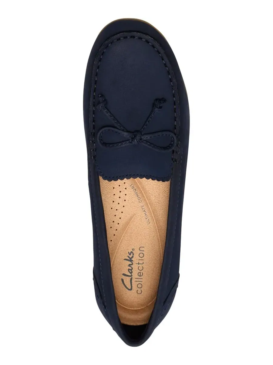 Балетки Clarks Elliotte Sail без шнурков, темно-синий нубук — изображение 4 из 6