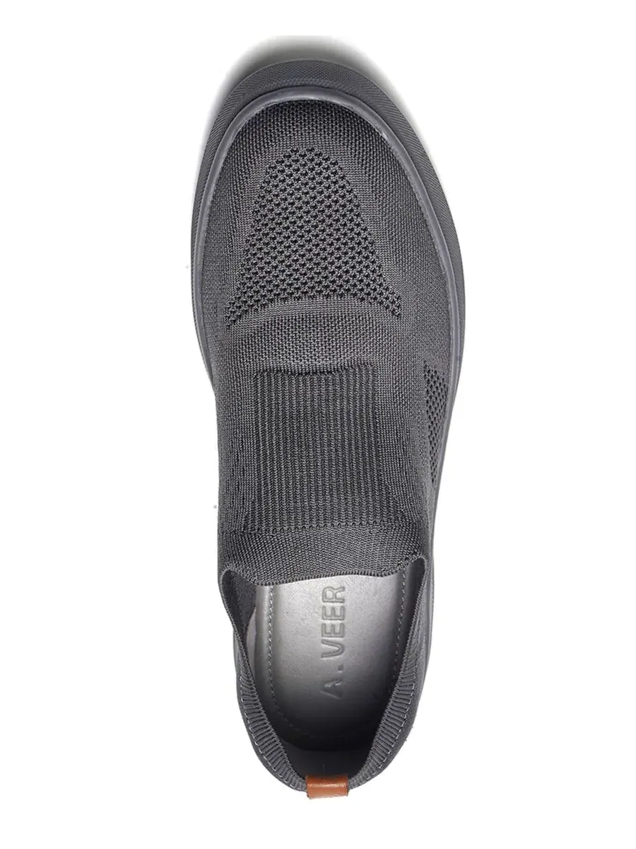 Мужские слипоны Drift Knit A. Veer — изображение 4 из 6, серый
