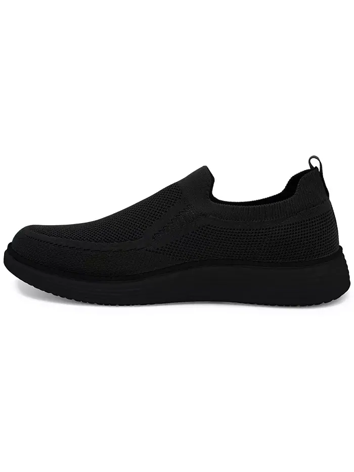 Мужские слипоны Olney из трикотажа Akademiks — изображение 2 из 7, черный/черный