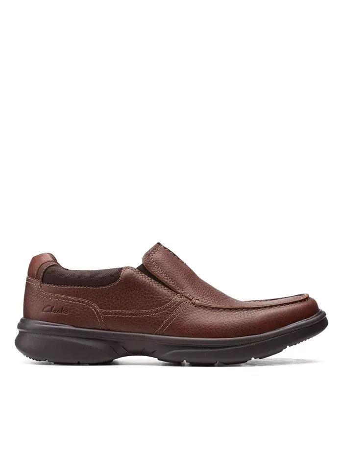 Слипоны мужские Clarks Bradley Free, кожаные — изображение 2 из 8, бежевый