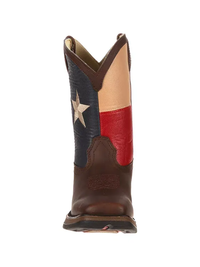 Детские Lil' Rebel от Kids' Texas Flag Western Boot Durango — изображение 3 из 7, коричневый