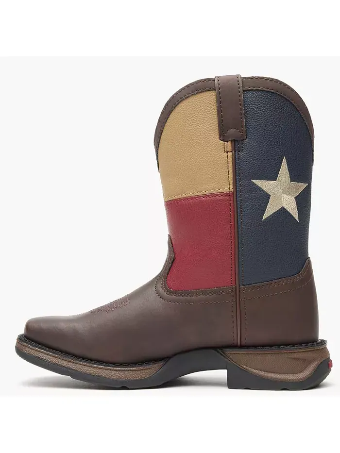 Детские Lil' Rebel от Kids' Texas Flag Western Boot Durango — изображение 5 из 7, коричневый