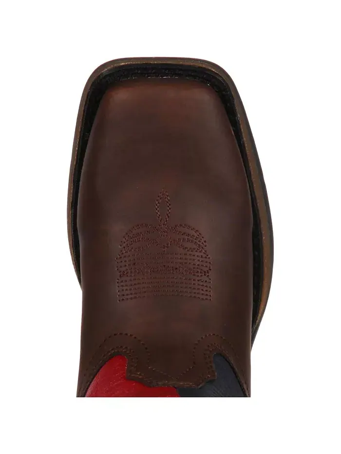 Детские Lil' Rebel от Kids' Texas Flag Western Boot Durango — изображение 6 из 7, коричневый