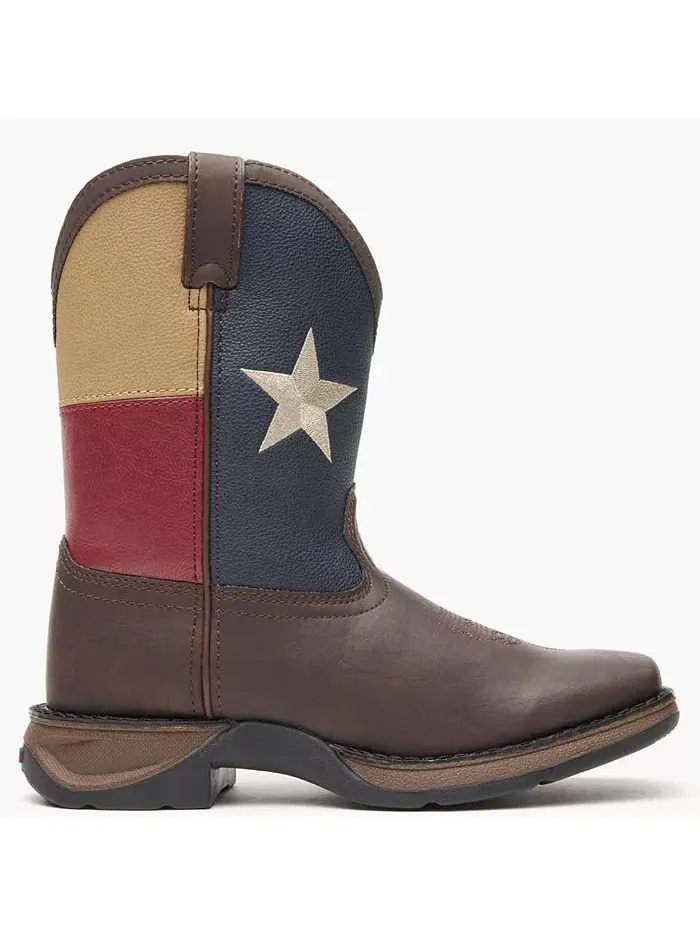 Детские Lil' Rebel от Kids' Texas Flag Western Boot Durango — изображение 7 из 7, коричневый