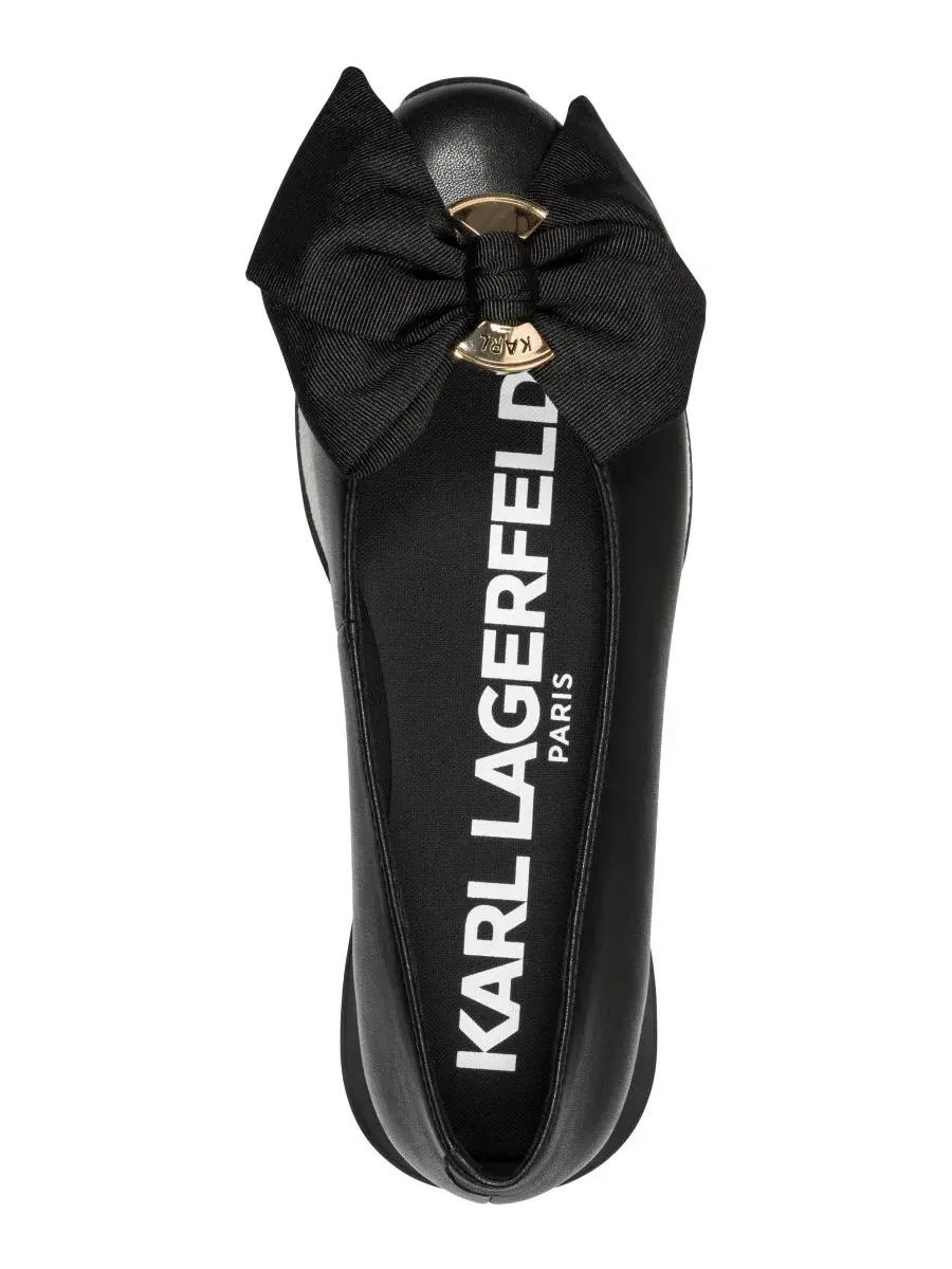 Женские слипоны Magalia Bow KARL LAGERFELD PARIS — изображение 4 из 5, черный