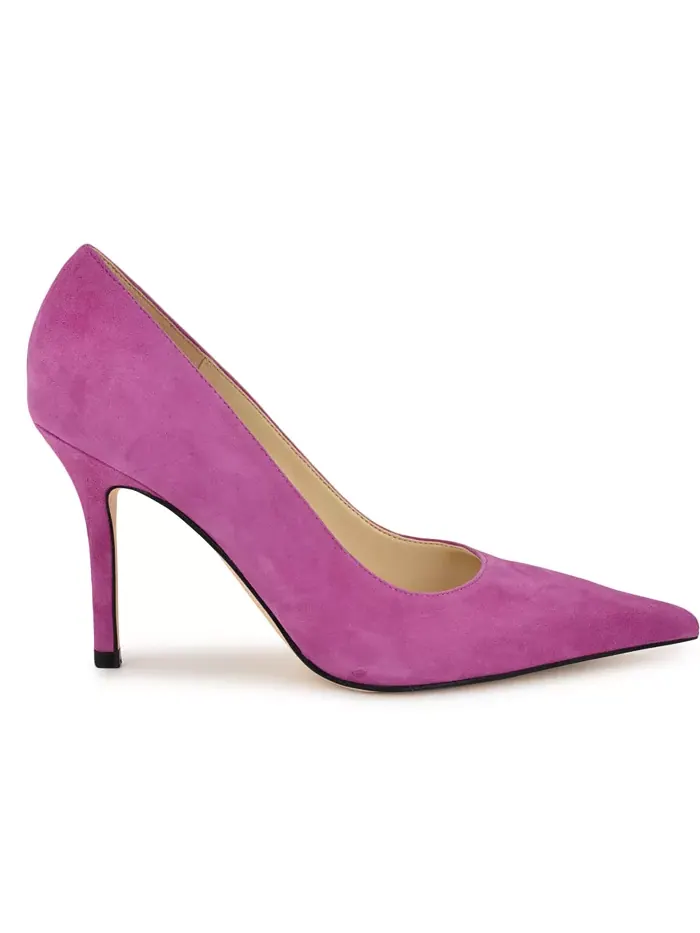 Женские слипоны Gemmha на шпильке Nine West — изображение 2 из 5, темный розовый