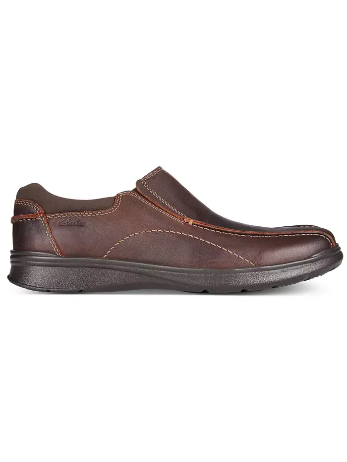 Слипоны мужские Clarks Cotrell Step Bike Toe — изображение 2 из 4, коричневый
