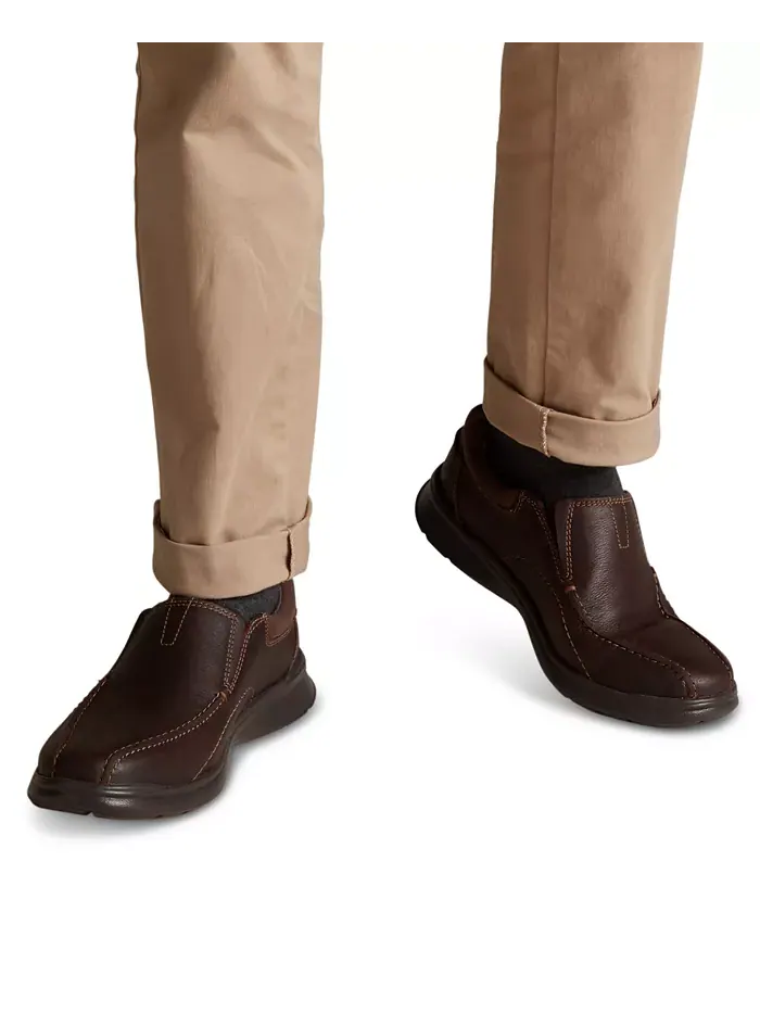 Слипоны мужские Clarks Cotrell Step Bike Toe — изображение 4 из 4, коричневый