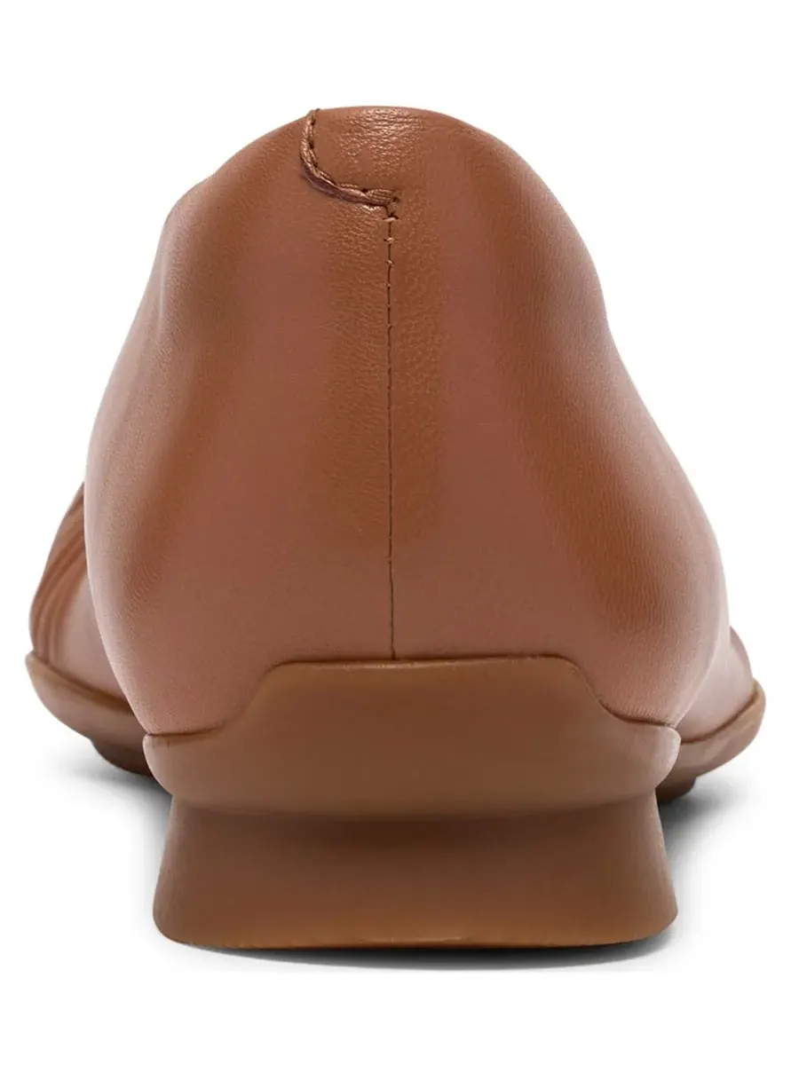 Слипоны женские Lo Clarks Jazmynn, кожаные — изображение 3 из 6, бежевый